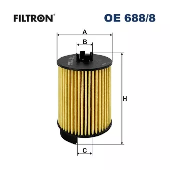Filtre à huile FILTRON OE 688/8