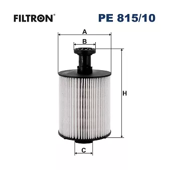 Filtre à carburant FILTRON PE 815/10 pour MERCEDES-BENZ VITO 110 CDI - 102cv