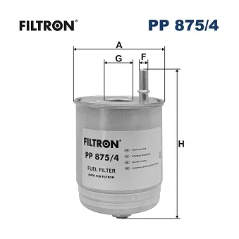Filtre à carburant FILTRON PP 875/4