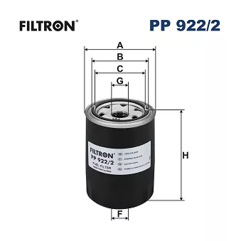 Filtre à carburant FILTRON PP 922/2