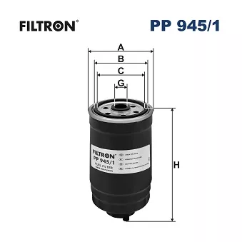 Filtre à carburant FILTRON PP 945/1