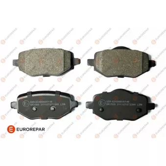 Jeu de 4 plaquettes de frein arrière EUROREPAR OEM 1680301680