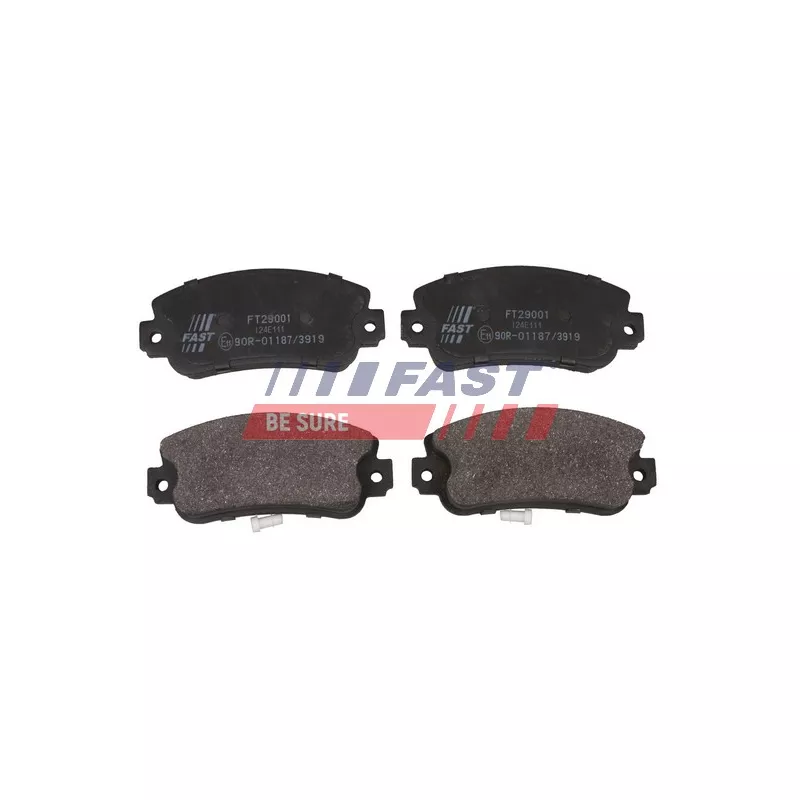 Jeu de 4 plaquettes de frein avant FAST FT29001 - Visuel 1