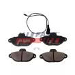FAST FT29051 - Jeu de 4 plaquettes de frein avant