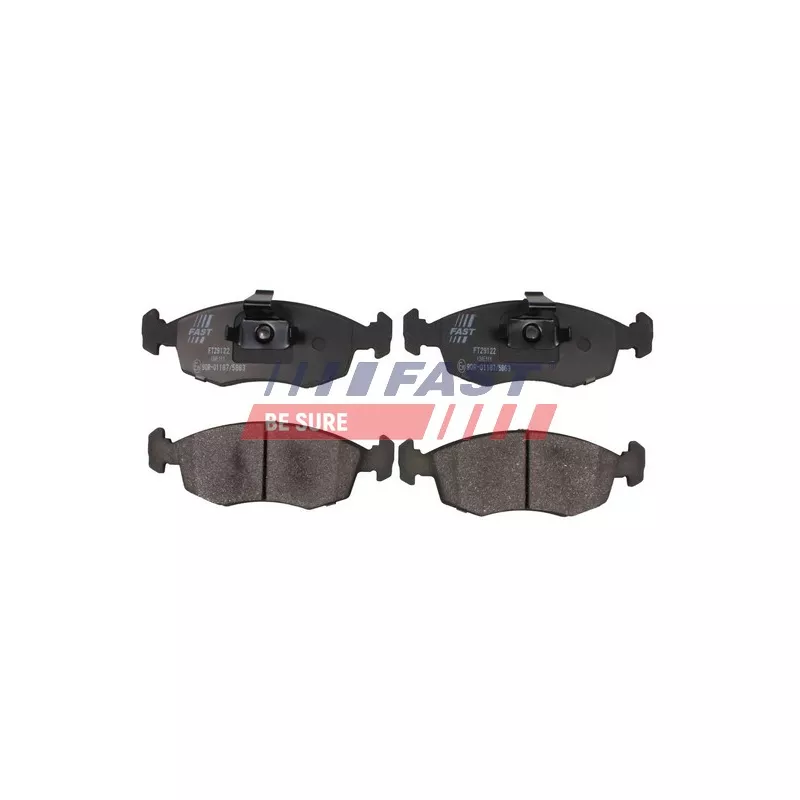 Jeu de 4 plaquettes de frein avant FAST FT29122 - Visuel 1