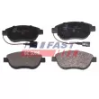 FAST FT29144 - Jeu de 4 plaquettes de frein avant
