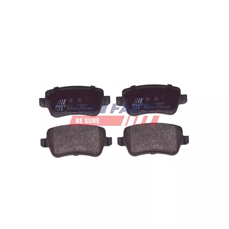 Jeu de 4 plaquettes de frein arrière FAST FT29159 - Visuel 1