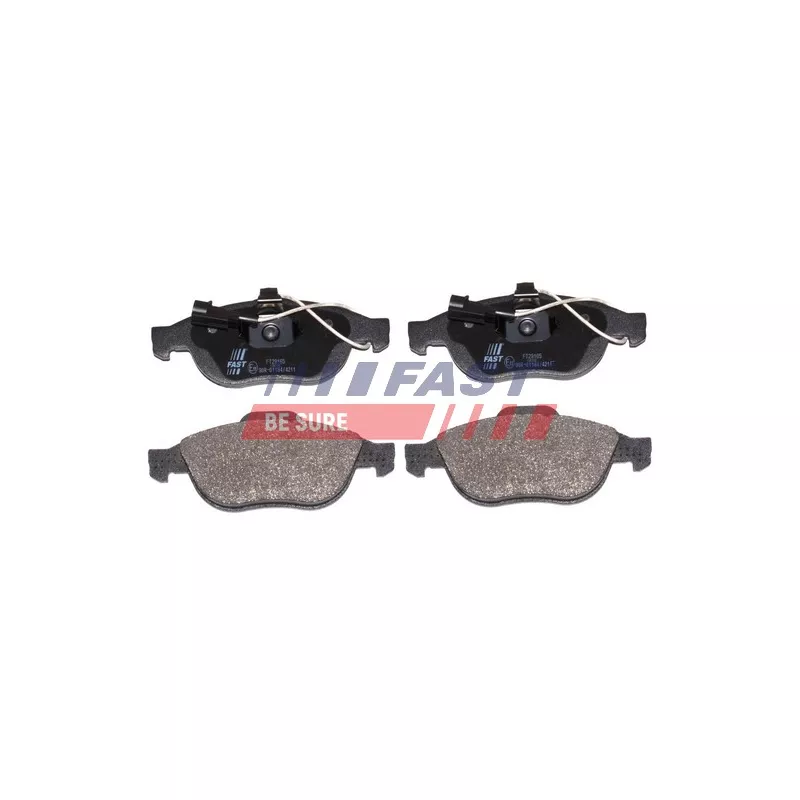 Jeu de 4 plaquettes de frein avant FAST FT29165 - Visuel 1