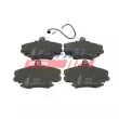 FAST FT29179 - Jeu de 4 plaquettes de frein avant