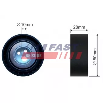 Poulie-tendeur, courroie trapézoïdale à nervures FAST OEM 46469587 Poulie-tendeur, courroie trapézoïdale à nervures FAST OEM 46469587