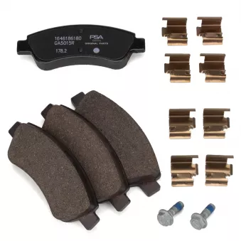 Jeu de 4 plaquettes de frein avant OE OEM 1646186180