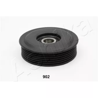 Poulie renvoi/transmission, courroie trapézoïdale à nervures ASHIKA 129-09-902