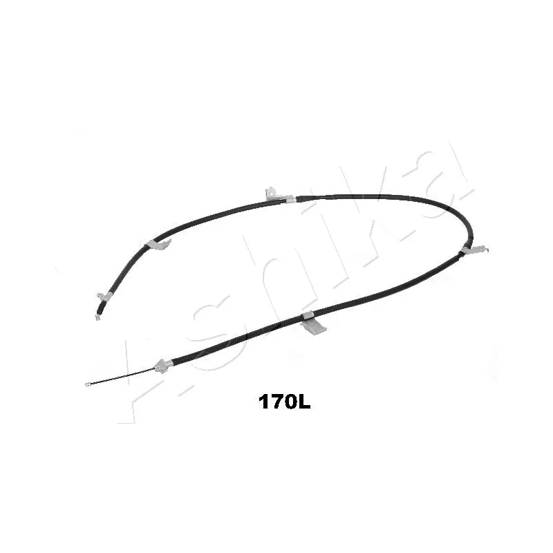 Tirette à câble, frein de stationnement arrière gauche ASHIKA 131-01-170L - Visuel 1