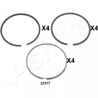 Segment de piston ASHIKA 34-23177 pour NISSAN TERRANO 3.0 Di 4WD - 154cv