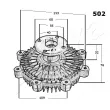ASHIKA 36-05-502 - Embrayage, ventilateur de radiateur