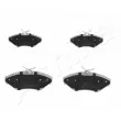 Jeu de 4 plaquettes de frein avant ASHIKA [50-00-007]