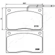 ASHIKA 50-00-0715 - Jeu de 4 plaquettes de frein avant