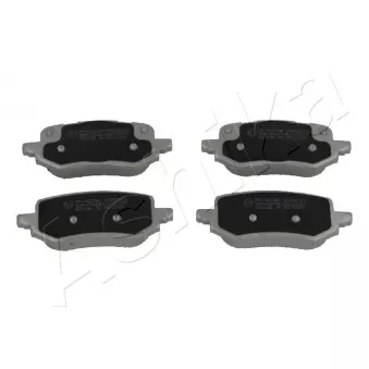 Jeu de 4 plaquettes de frein arrière ASHIKA OEM KTL1TC2M007AB