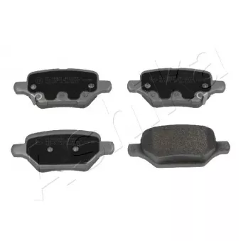 Jeu de 4 plaquettes de frein arrière ASHIKA OEM 42539412