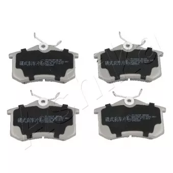 Jeu de 4 plaquettes de frein arrière ASHIKA 51-00-0901 pour DAF 75 CF 1.6 VTI 120 - 120cv