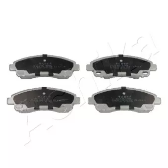 Jeu de 4 plaquettes de frein arrière ASHIKA OEM MK530582