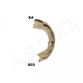 Jeu de mâchoires de frein, frein de stationnement ASHIKA 55-0S-S03