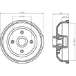 ASHIKA 56-00-0406 - Tambour de frein