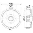 ASHIKA 56-00-0409 - Tambour de frein