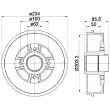 ASHIKA 56-00-0702 - Tambour de frein