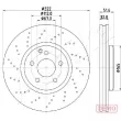 ASHIKA 60-00-0528C - Jeu de 2 disques de frein avant