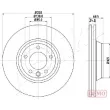 ASHIKA 60-00-0931C - Disque de frein avant gauche