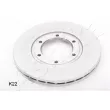 ASHIKA 60-0K-K22 - Jeu de 2 disques de frein avant