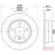 ASHIKA 61-00-0100C - Jeu de 2 disques de frein arrière