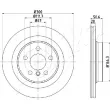 ASHIKA 61-00-0106 - Jeu de 2 disques de frein arrière