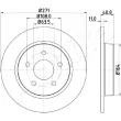 ASHIKA 61-00-0305 - Jeu de 2 disques de frein arrière