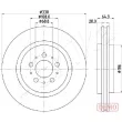 ASHIKA 61-00-0322C - Jeu de 2 disques de frein arrière
