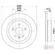 ASHIKA 61-00-0404C - Jeu de 2 disques de frein arrière