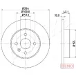 ASHIKA 61-00-0407C - Jeu de 2 disques de frein arrière