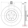 ASHIKA 61-00-0917C - Jeu de 2 disques de frein arrière