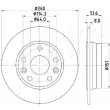 ASHIKA 61-01-135C - Jeu de 2 disques de frein arrière