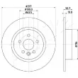 ASHIKA 61-0L-L14C - Jeu de 2 disques de frein arrière