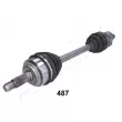 ASHIKA 62-04-487 - Arbre de transmission avant gauche 