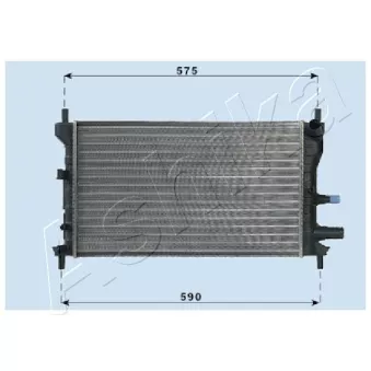 Radiateur, refroidissement du moteur ASHIKA RDA053060 pour MAN E2000 1.3 i - 60cv