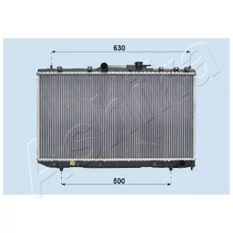 Radiateur, refroidissement du moteur ASHIKA RDA153007