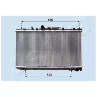 Radiateur, refroidissement du moteur ASHIKA RDA153098