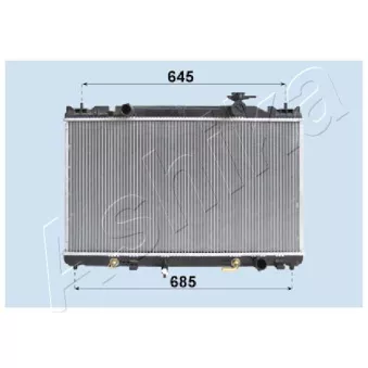 Radiateur, refroidissement du moteur ASHIKA RDA153118