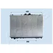 ASHIKA RDA163027 - Radiateur, refroidissement du moteur