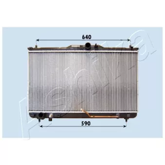 Radiateur, refroidissement du moteur ASHIKA RDA283092