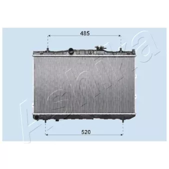 Radiateur, refroidissement du moteur ASHIKA RDA333030