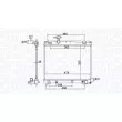 Radiateur, refroidissement du moteur MAGNETI MARELLI [350213208400]